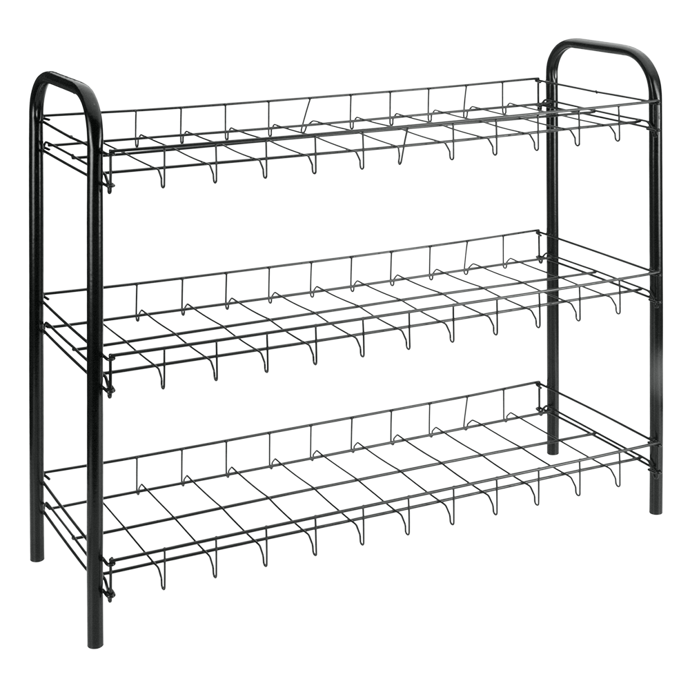 buffet Gelijkenis magie Tomado schoenenrek zwart Shoe 3 - 9 paar schoenen